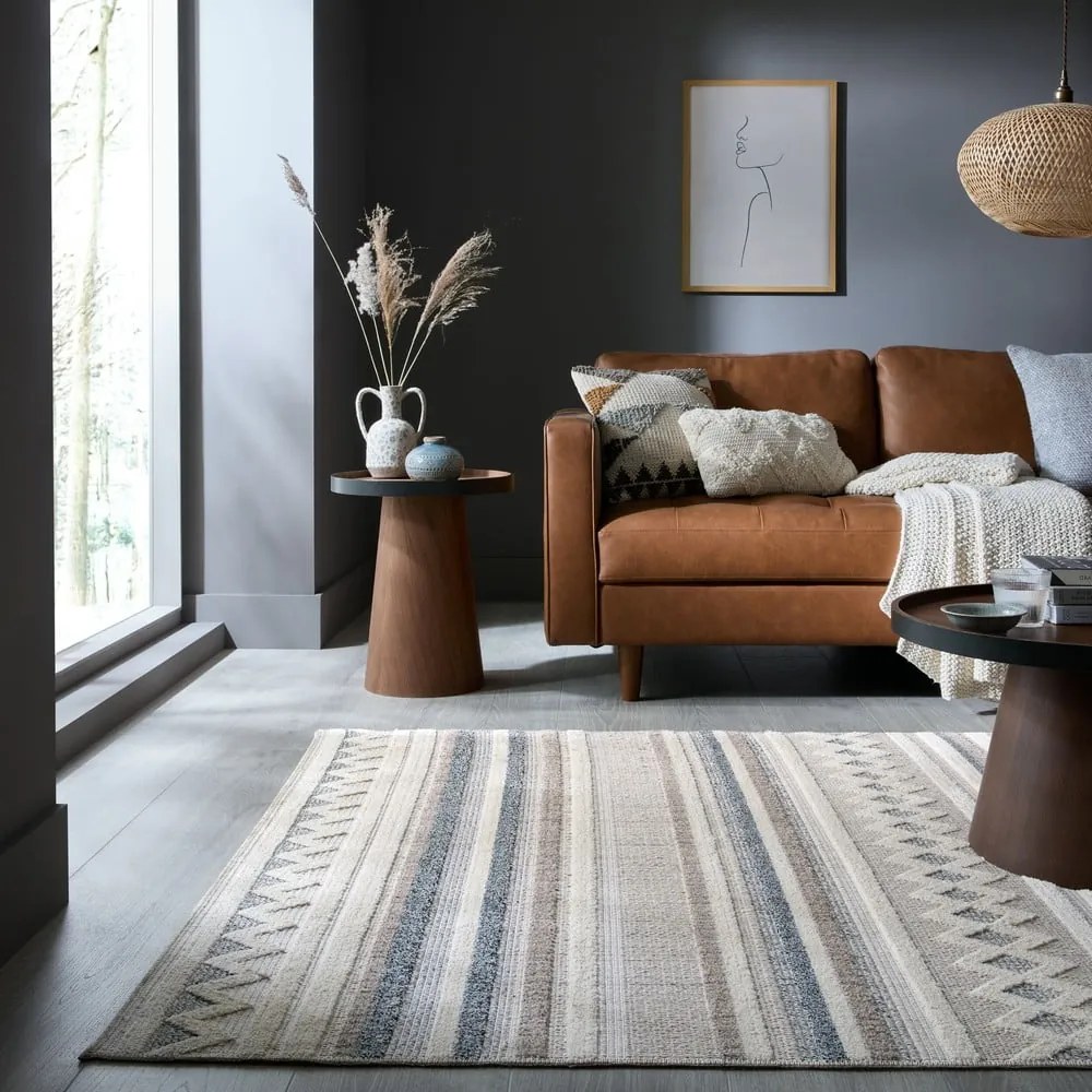 Sivobéžový prateľný koberec 194x290 cm Everette – Flair Rugs