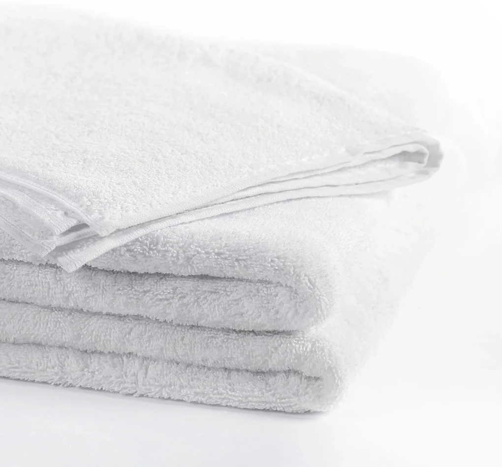 Goldea hotelový froté uterák / osuška bez bordúry - 400g/m2 - biely 50 x 100 cm