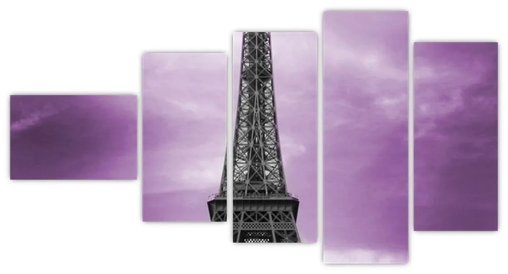 Abstraktný obraz Eiffelovej veže - obraz