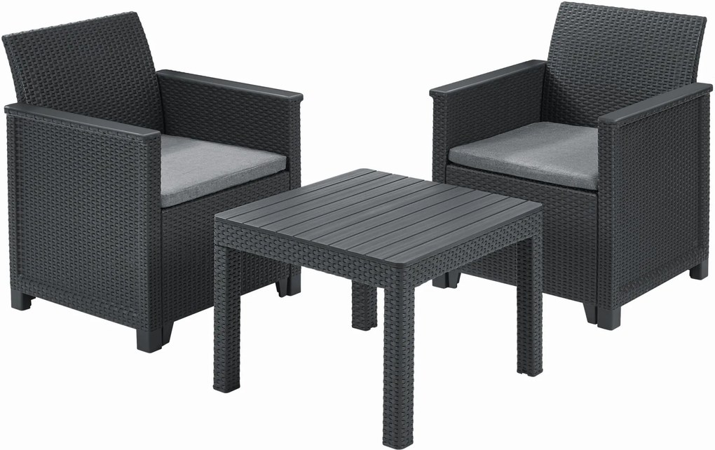 KETER EMMA Set balkónový, grafit/sivá 17209482