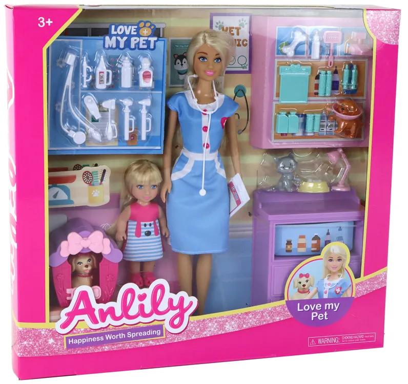 Lean Toys Bábika Anlily – Veterinárna klinika