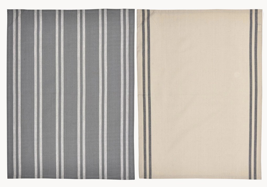 Pruhované bavlnené kuchynské utierky Soft Tools, 2 ks