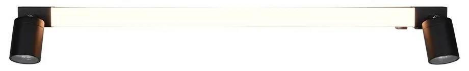 Matne čierne LED nástenné svietidlo Enrico – Trio