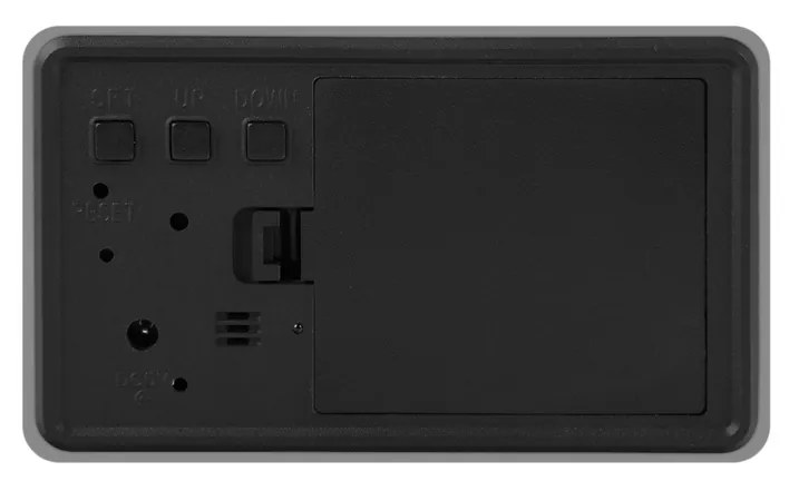 Karlsson 5983GY dizajnové LED hodiny s budíkomsivé, 10 cm