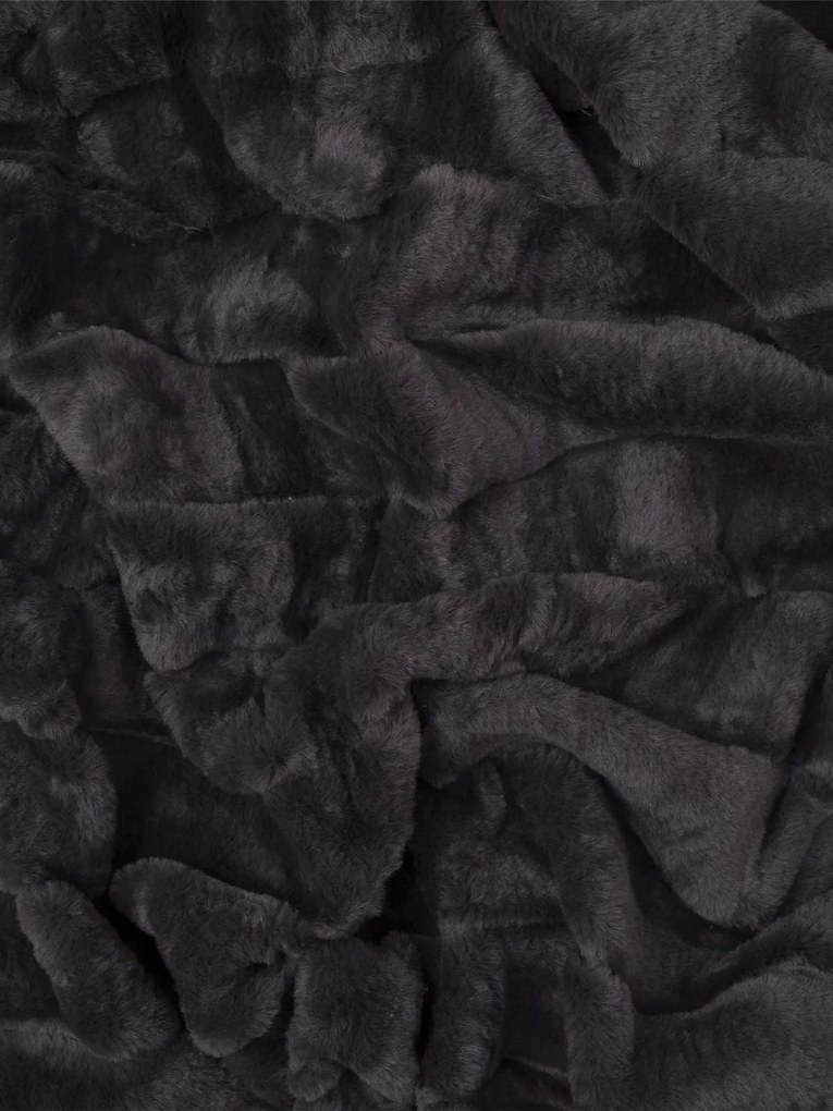 Luxusná baránková deka mikroplyš 150 × 200 cm – Caroline sivá