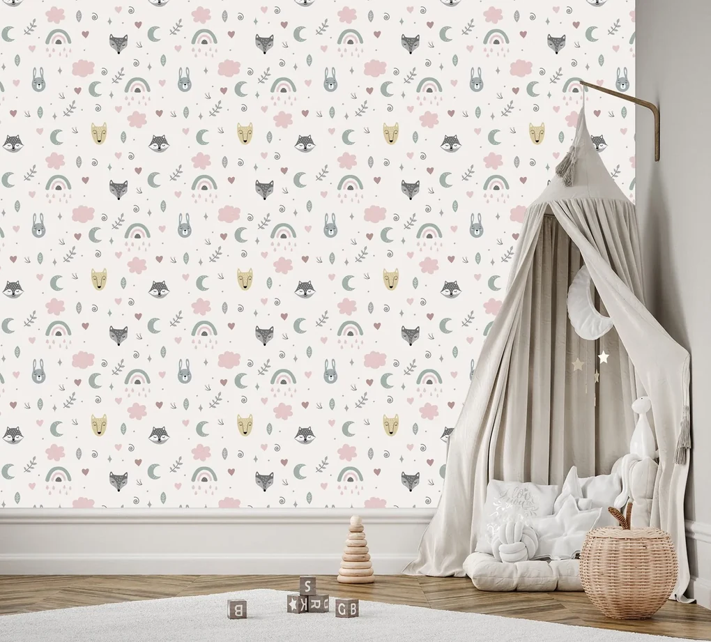 Gario Fototapeta Boho zvieratká Materiál: Vliesová, Rozmery: 450 x 315 cm