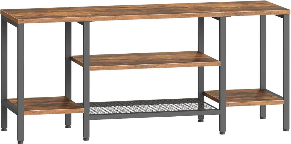 TV stolík Vasagle Werry 120 cm čierny/hnedý