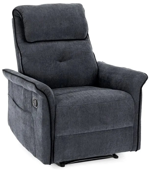 Autronic BONTEC Relaxačné kreslo, sivá, látka, TV-7054 GREY2 Farba: Hnedá