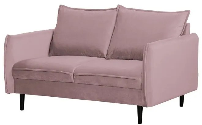 Zamatová pohovka v levanduľovej farbe 138 cm Juli – Ropez