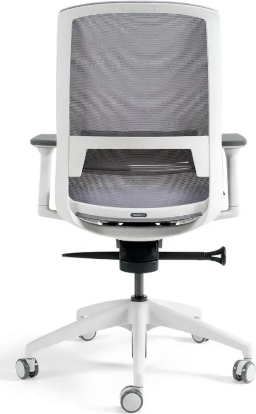 bestuhl -  BESTUHL Kancelárska stolička J17 WHITE BP sivá