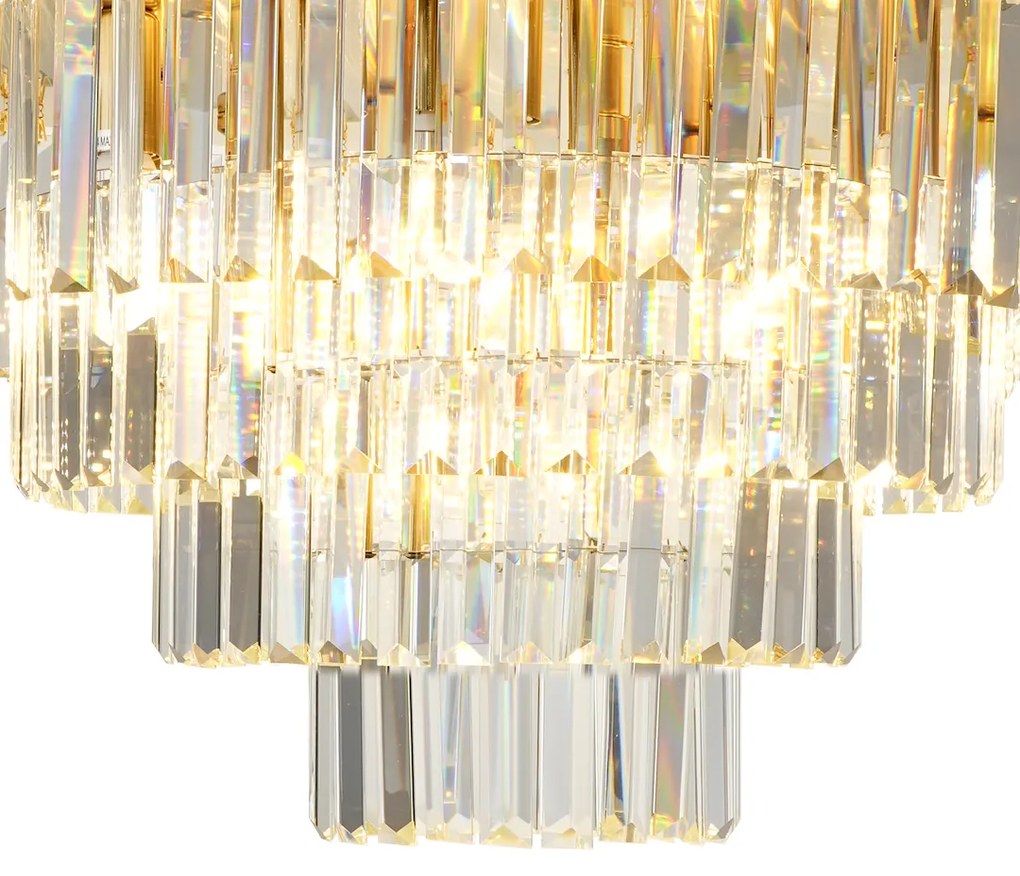 Luster Milano, 1x krištáľové tienidlo, (fi 60cm), g