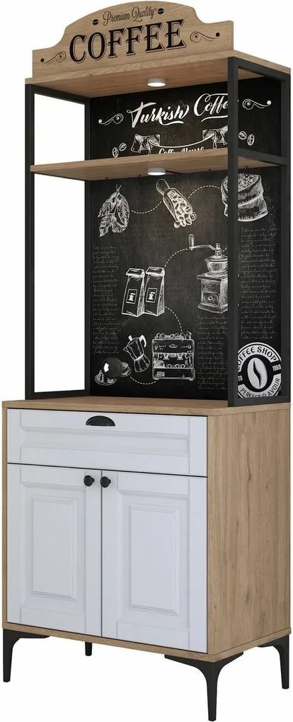 Skriňa Jehy Walnut and White