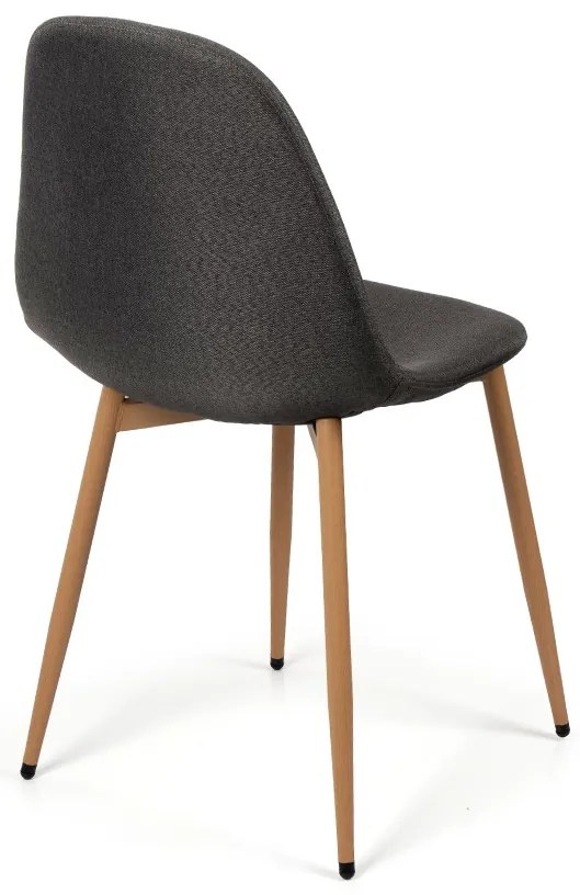 Noela Látková jedálenská stolička MARIE tmavo šedá