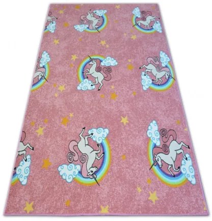 Detský koberec UNICORN JEDNOROŽEC ružový