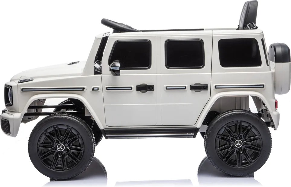 LEAN CARS Akumulátorové vozidlo Mercedes G 4x4 24 V 2580, biele
