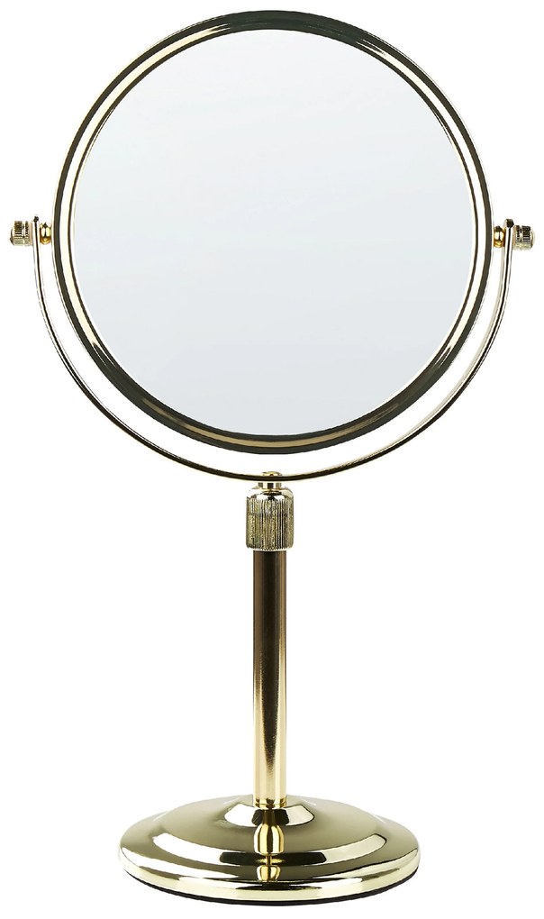 Kozmetické zrkadlo ø 20 cm zlaté AVEYRON Beliani