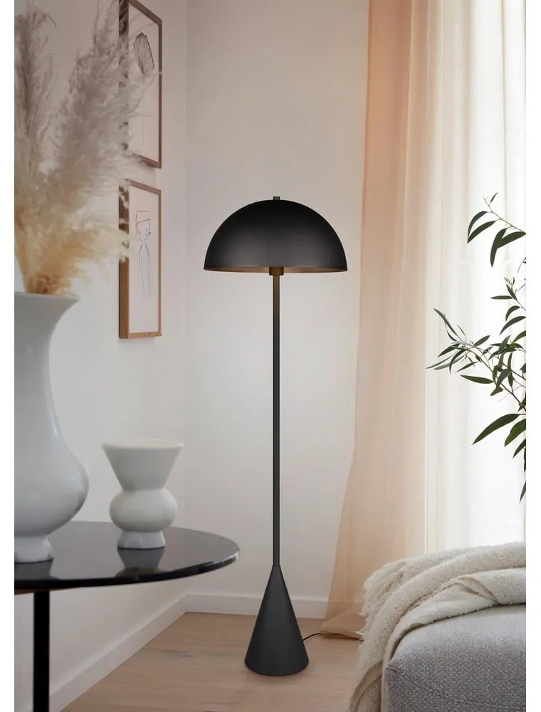 Čierna stojacia lampa (výška 130 cm) Alfie – Trio