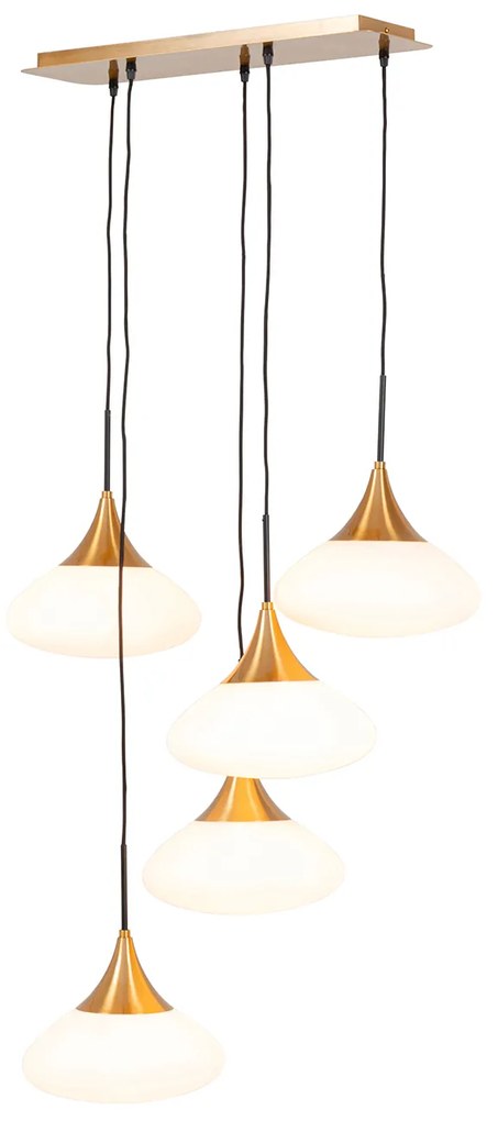 Gocce visiaca lampa zlatá 70x140 cm