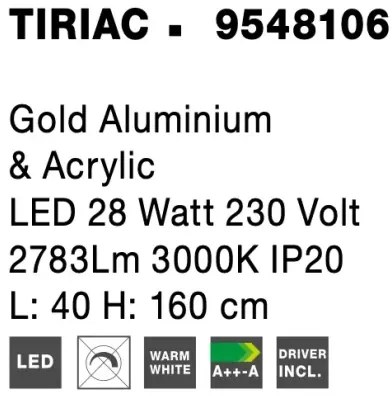 LED stojaca lampa Tiriac