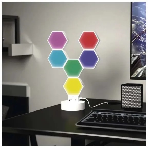 RGBIC Stmievateľná stolná lampa GoSmart LED/5,5W/230V Wi-Fi Tuya