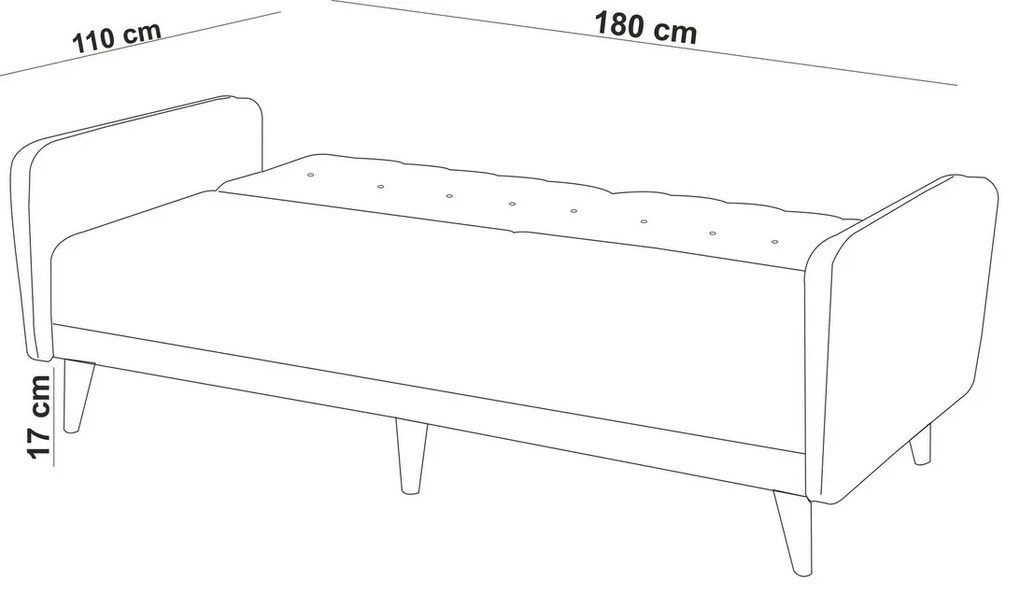 Rozkladacia pohovka Aria Grey