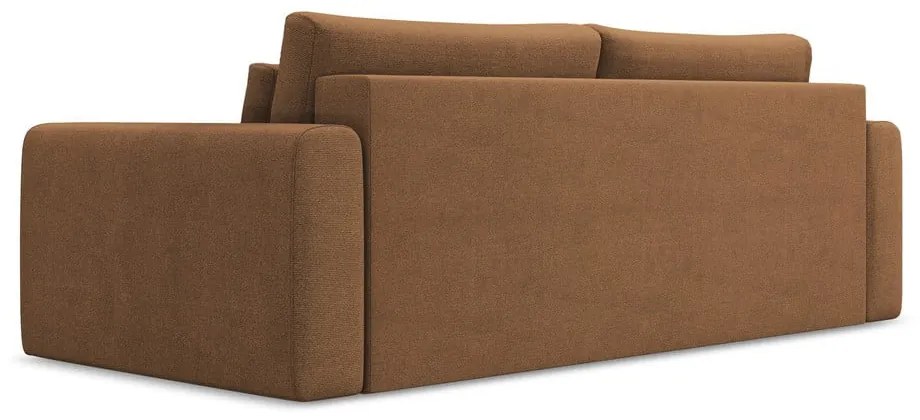 Terakotová rozkladacia/s úložným priestorom pohovka 238 cm Kapua – Makamii