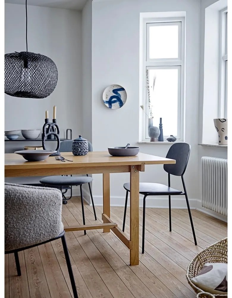 Čierna jedálenská stolička Monza - Bloomingville