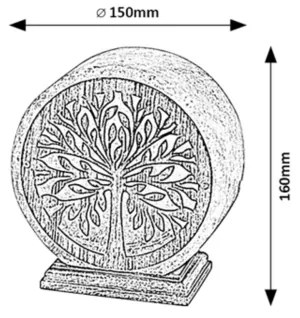 Rabalux 76009 - Stolná lampa IGDRASIL 1xE14/15W/230V