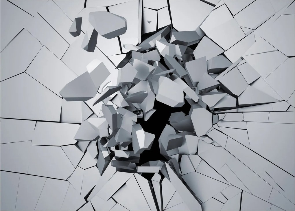 Obraz abstrakcie 3D (70x50 cm)