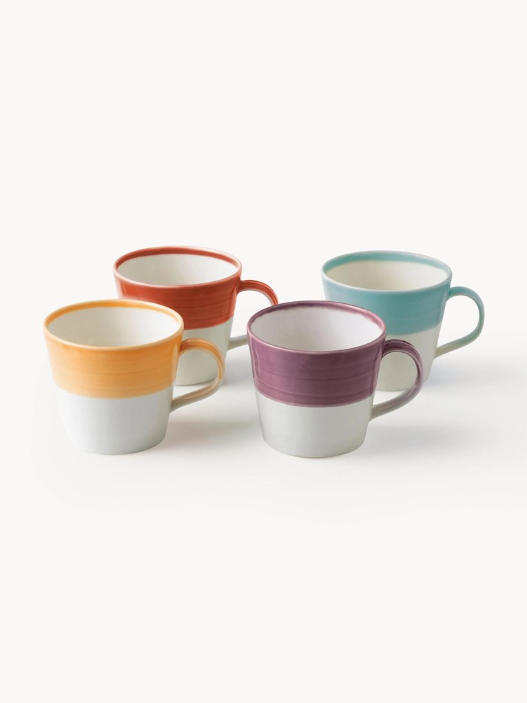 Súprava XL šálok z porcelánu Brights, 4 diely