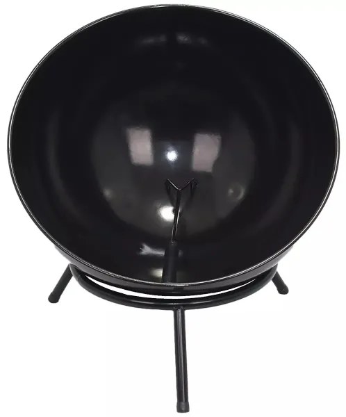 Prenosné ohnisko na drevo 57x30 cm čierne