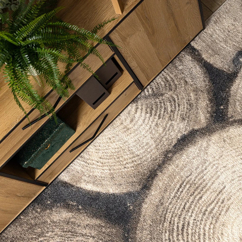 Dywany Łuszczów, Kusový koberec Fusion 9612 cream/beige, 120x170, béžová, kancelária