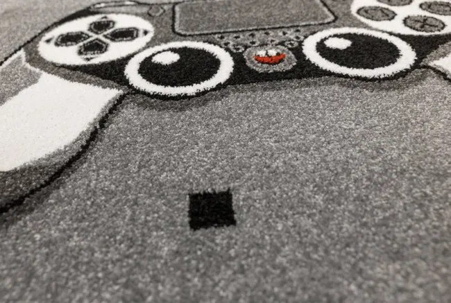 Koberec Lima G928A Gamepad svetlosivý / tmavosivý kruh