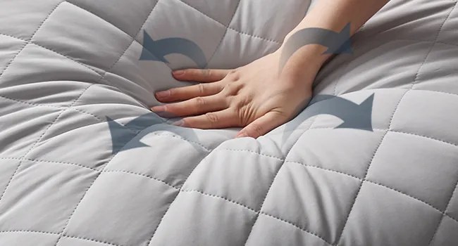 Oboustranný polštář HOODA 80x80 cm šedý/bílý