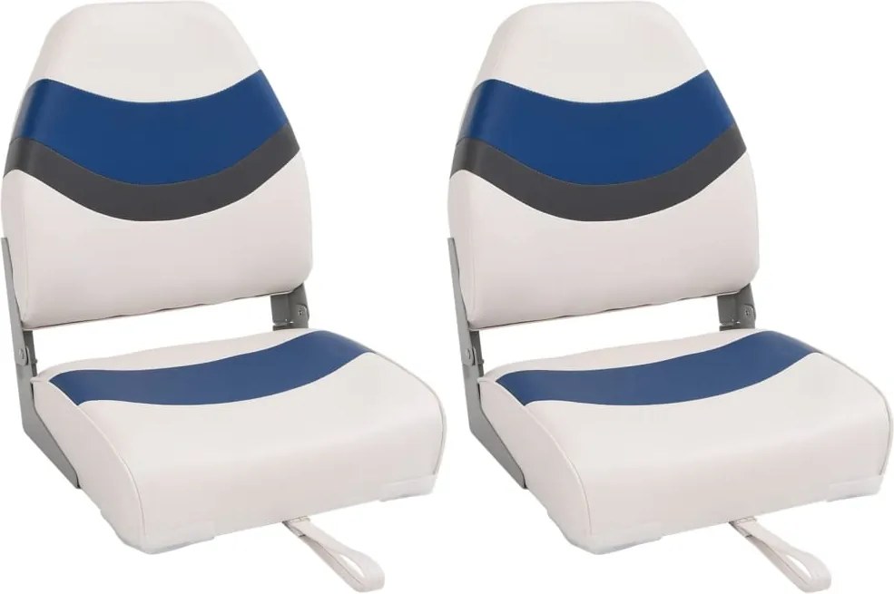 vidaXL Skladacie sedadlá do člna 2 ks s vysokým operadlom 44x38x55 cm