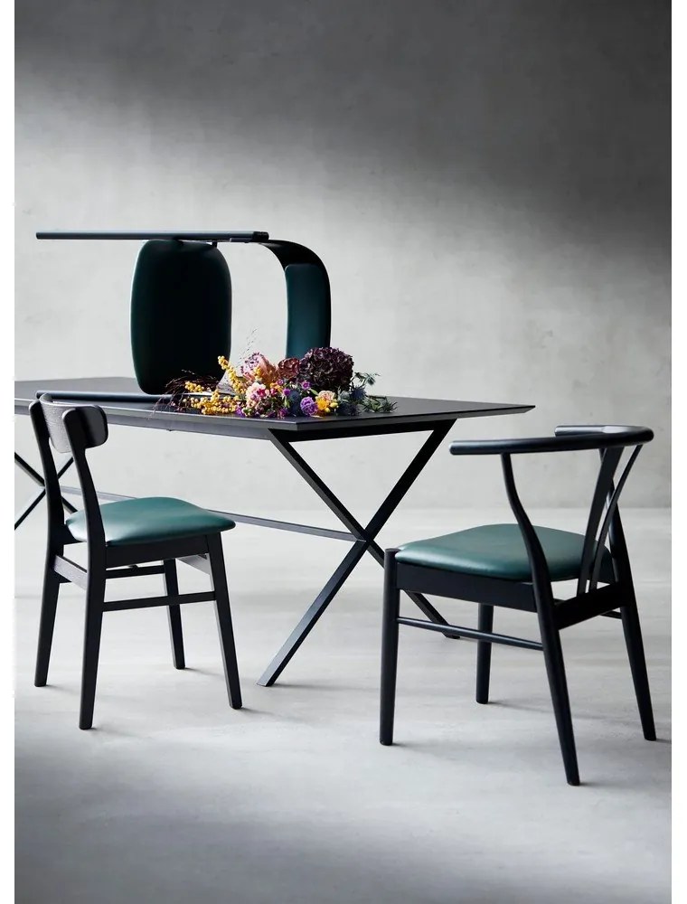 Čierny jedálenský stôl Meza by Hammel, 210 x 100 cm