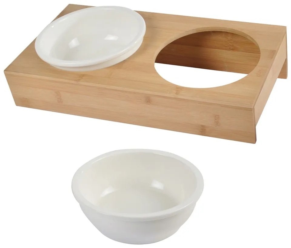 Keramická súprava misiek s podstavcom pre psa ø 16 cm – Love Story