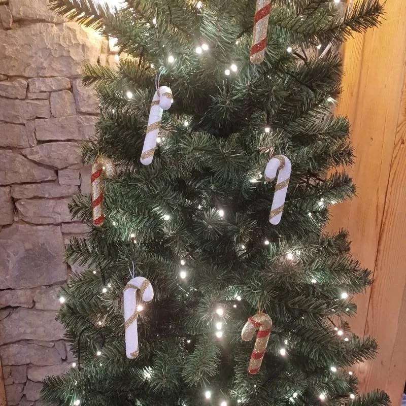 DECOLED Berlička lízátko, 12 cm, zlatá bílá, 10 ks