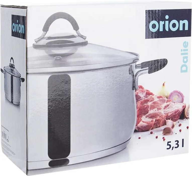Orion Kastról nerez DALIE 5,3 l sklenená pokrievka, 5,3 l