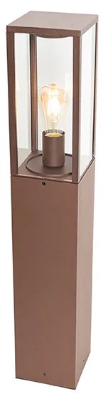 Priemyselná vonkajšia stojaca lampa hrdzavohnedá 80 cm IP44 - Charlois