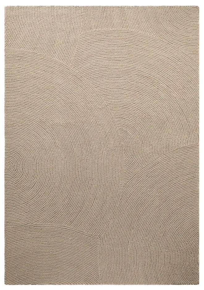 Béžový ručne tkaný vlnený koberec 120x180 cm Eleni Light Beige – Hanse Home