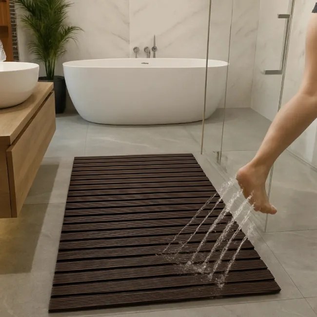 Kúpeľňová predložka hnedá