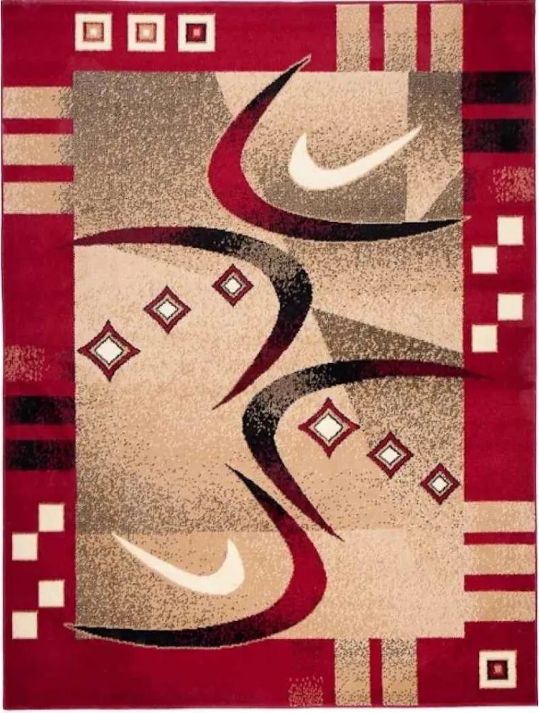 Kusový koberec PP Jorika červený, Velikosti 160x229cm