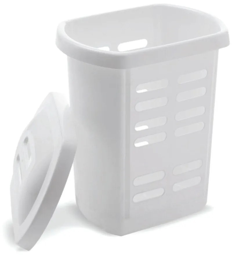 Biely kôš na bielizeň Addis Linen Hamper White, 60 l