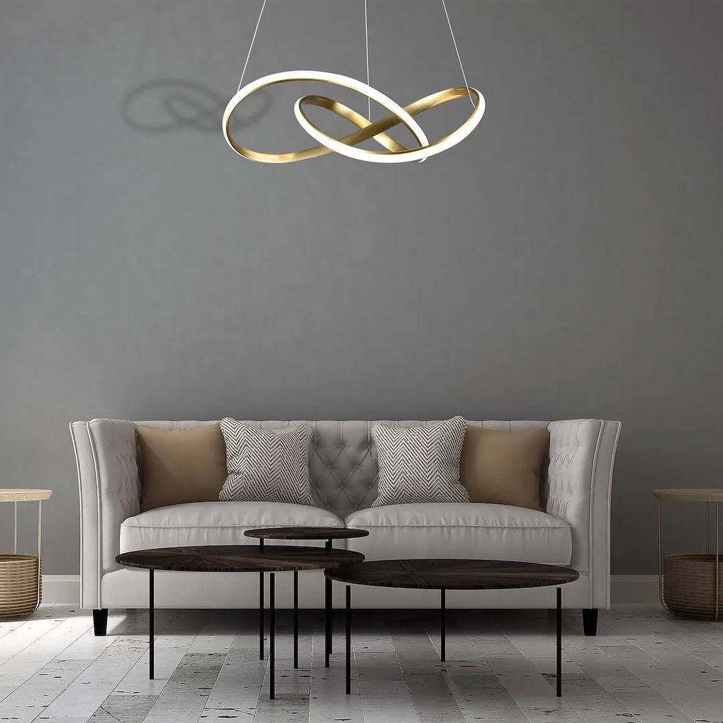 Závesné LED svietidlo Cappio, 1x LED 36w, 4000k, g