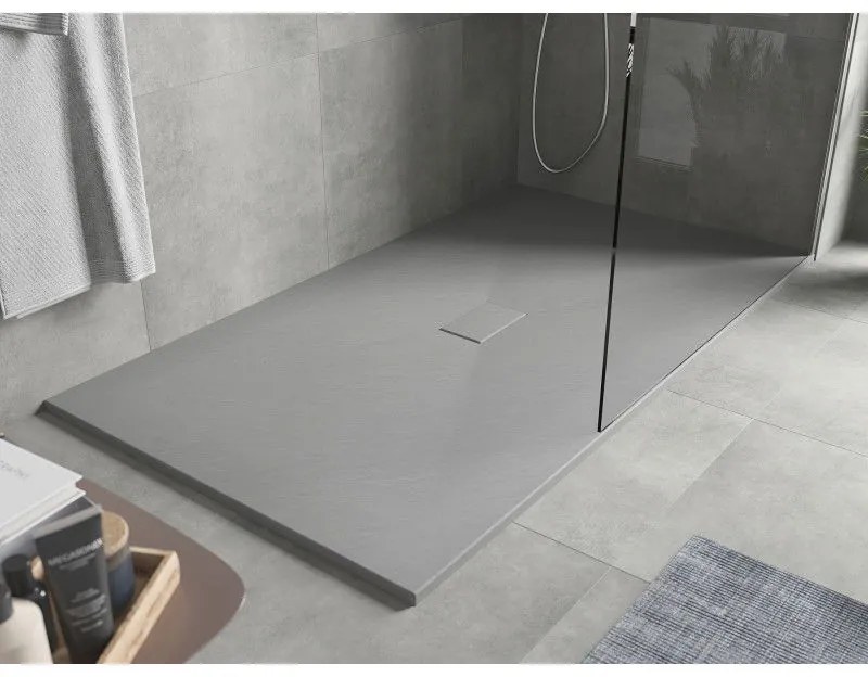 Mexen Hugo, SMC obdĺžniková sprchová vanička 180 x 100 cm, šedá, 42611018