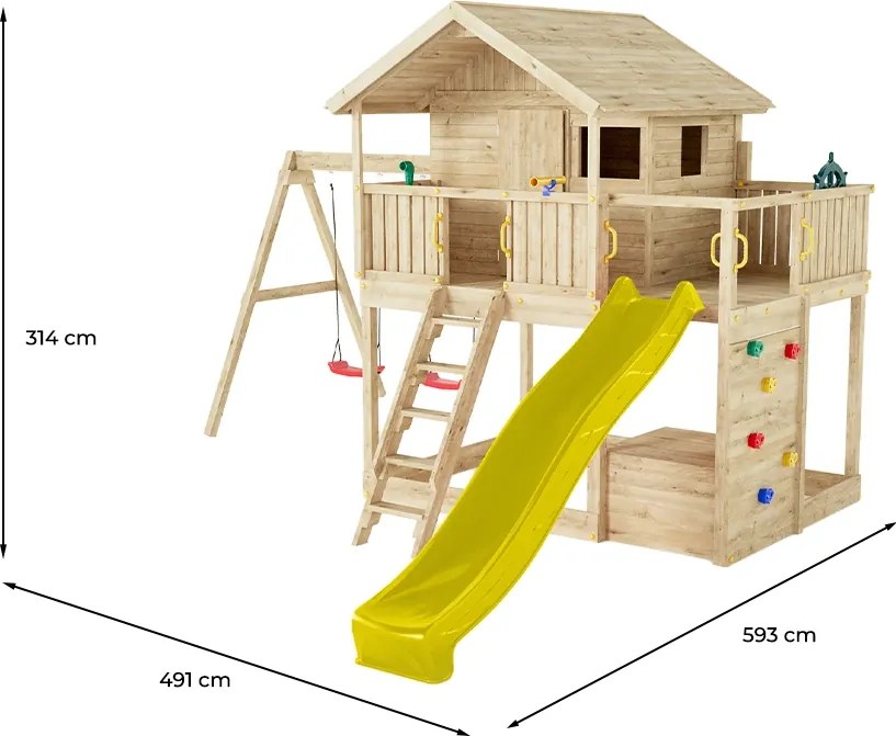 Marimex | Detské ihrisko Marimex Play Basic 015 + žltá šmykľavka | 11640671
