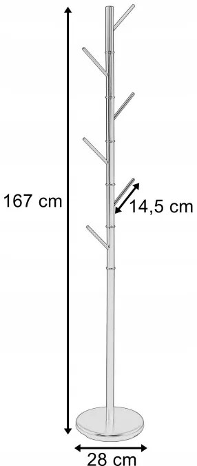 Stojanový vešiak NIKO čierny