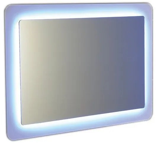 Sapho, LORDE LED podsvietené zrkadlo s presahom 900x600mm, biela, NL602