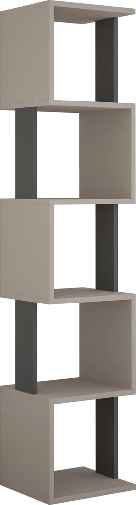 Knižnica Houseland Piri mocha/antracit